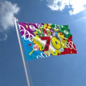 70th Birthday Flag