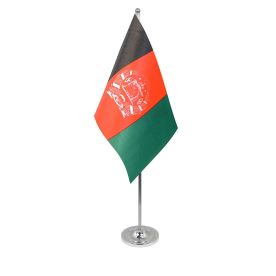 Afghanistan satin table flag