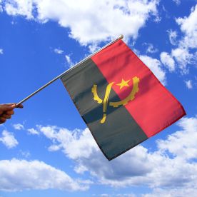 Angola Hand Waving Flag