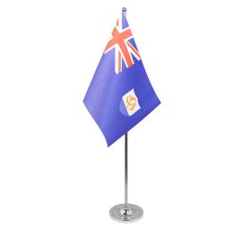 Anguilla table flag satin