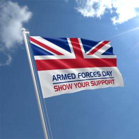 Armed Forces Day Flag 5ft x 3ft  - Rope & Toggle