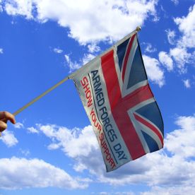 Armed Forces Day Hand Waving Flag