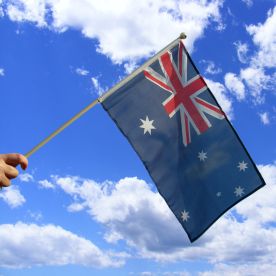 Australia Hand Waving Flag