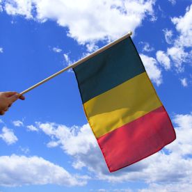 Belgium Hand Waving Flag