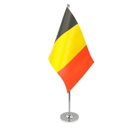 Belgium table flag satin