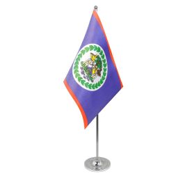 Belize table flag satin