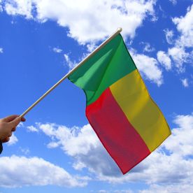 Benin Hand Waving Flag