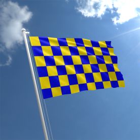 Blue & Yellow Chequered Flag
