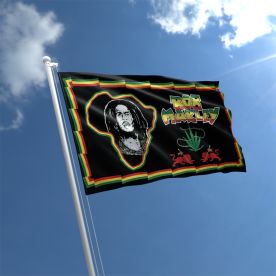 Bob Marley Lions Flag