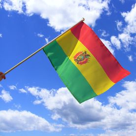 Bolivia Hand Waving Flag