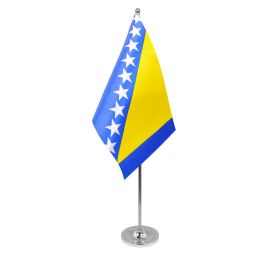 Bosnia Herzegovina table flag satin