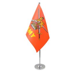 British Army table flag satin