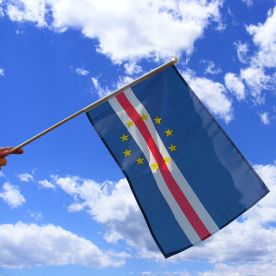 Cape Verde Hand Waving Flag
