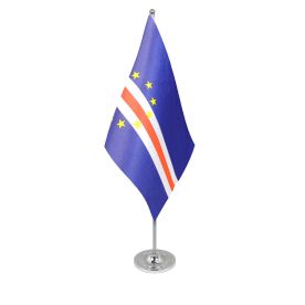 Cape Verde table flag satin