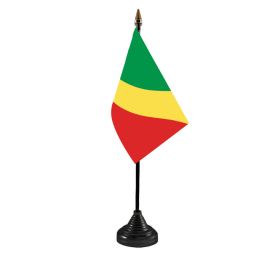 Congo Brazzaville Table Flag
