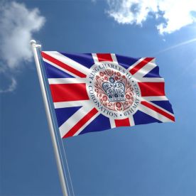 King Charles Coronation outdoor flag