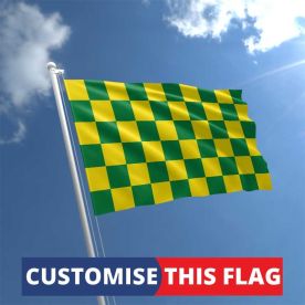 Custom Green & Yellow Chequered Flag