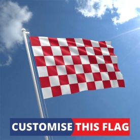 Custom Red & White Chequered Flag