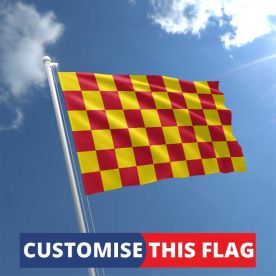 Custom Red & Yellow Chequered Flag