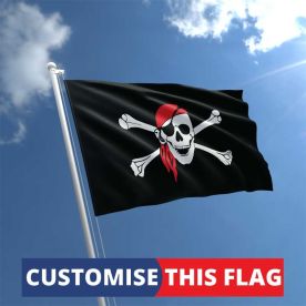 Custom Skull Bandana Flag