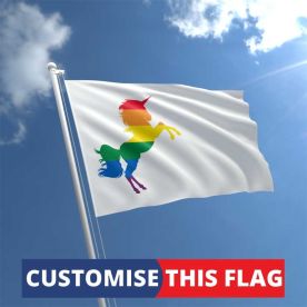 Custom Rainbow Unicorn Flag