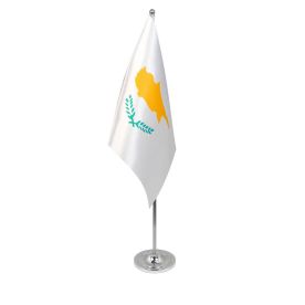 Cyprus table flag satin