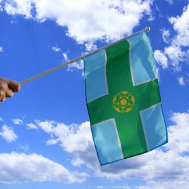 Derbyshire Hand Waving Flag