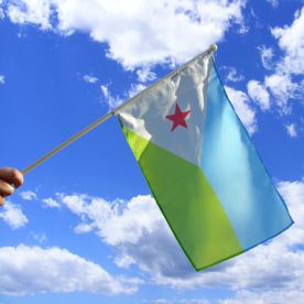 Djibouti Hand Waving Flag