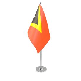 East Timor table flag satin