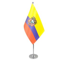 Ecuador table flag satin