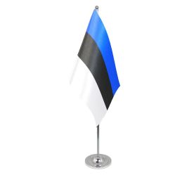 Estonia table flag satin
