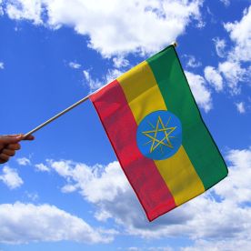 Ethiopia Hand Waving Flag