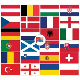 Euro 2024 flag pack 8ft x 5ft