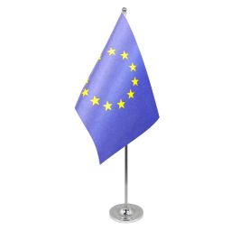European Union table flag satin