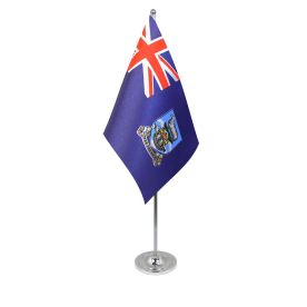 Falkland Islands table flag satin