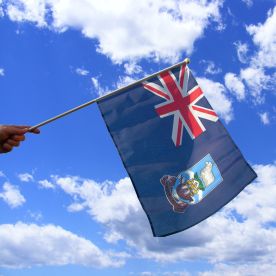Falkland Islands Hand Waving Flag