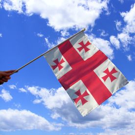 Georgia Hand Waving Flag