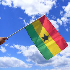 Ghana Hand Waving Flag