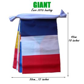 Giant Mixed Nation Bunting 24 Pennants