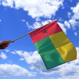 Guinea Bissau Hand Waving Flag