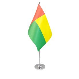 Guinea Bissau table flag satin