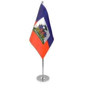 Haiti table flag satin