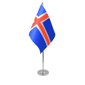 Iceland table flag satin