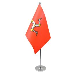 Isle of Man table flag satin