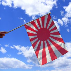 Rising Sun Hand Waving Flag