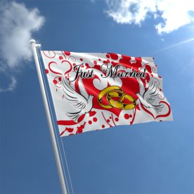 Just Married Flag