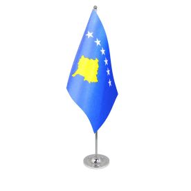 Kosovo table flag satin