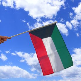 Kuwait Hand Waving Flag