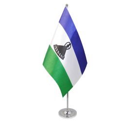Lesotho table flag satin