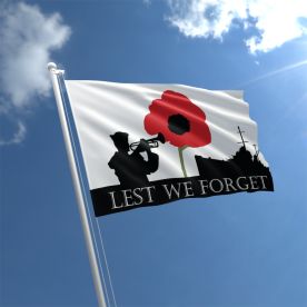 Lest We Forget Navy Flag